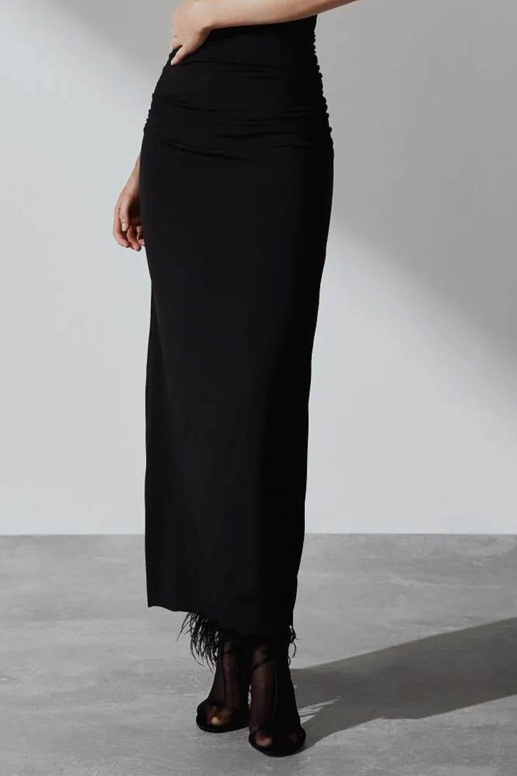 Saia Malha Franzida Zazou